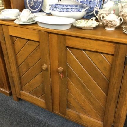 Pine Kitchen Hutch Water Fall Style c1920 - Southside ...